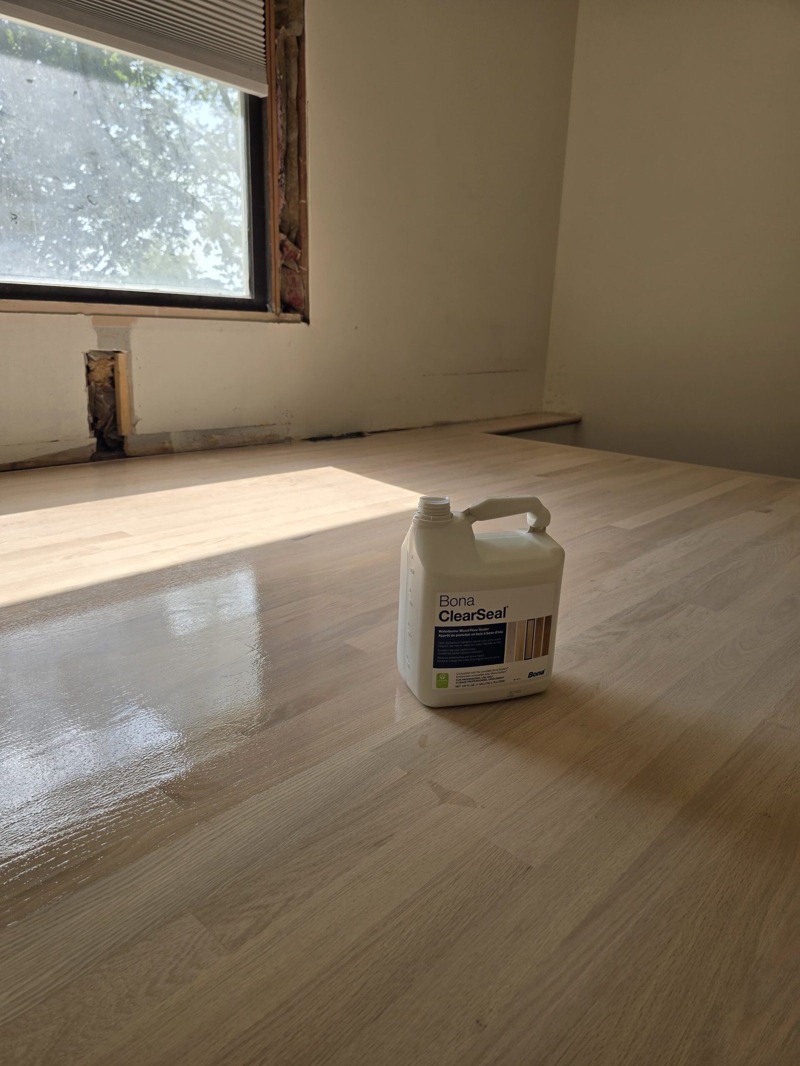 Bona ClearSeal applied to hardwood flooring by RZR Hardwood Flooring