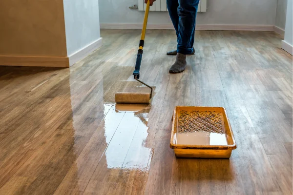 Hardwood floor Recoat and Buff and Coat